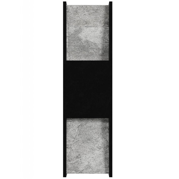 Avenue Outdoor 18"H/5"L LED Wall Sconce, Black Natural Stone