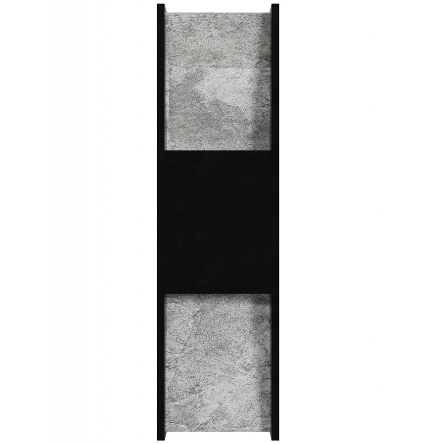 Avenue Outdoor 18"H/5"L LED Wall Sconce, Black Natural Stone