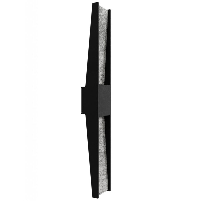 Avenue Lighting Outdoor 36"H Sconce, Black Natural Stone