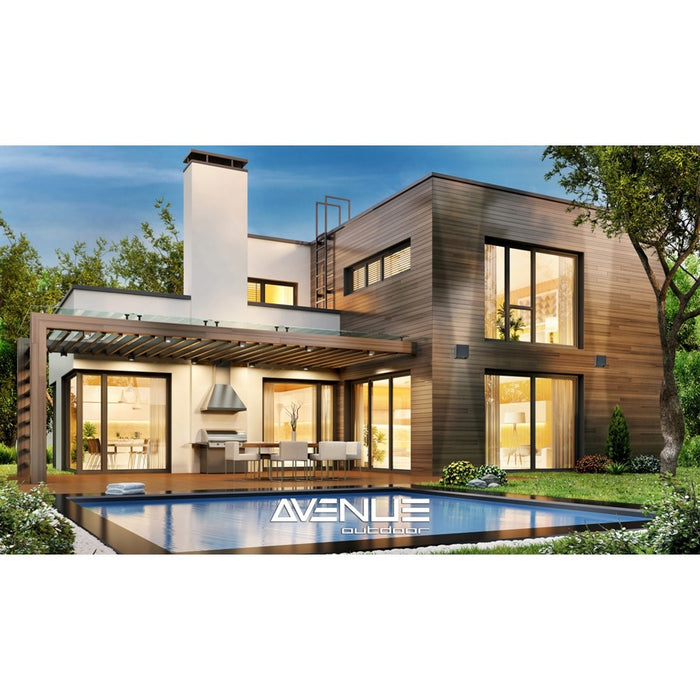 Avenue Lighting Avenue Outdoor LED 8" Outdoor Sconce, Black