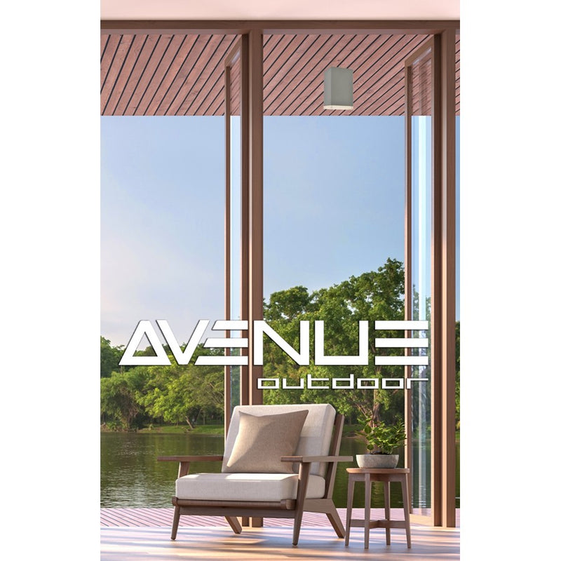 Avenue Lighting Avenue Outdoor AC LED 8" Flush Mount/Sconce, Silver