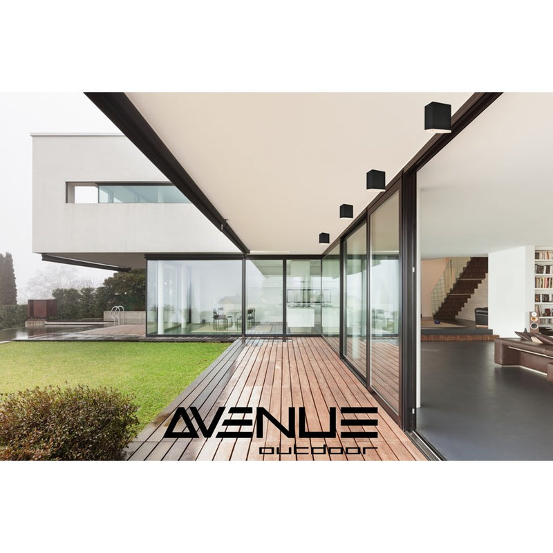 Avenue Lighting Avenue Outdoor AC LED 7" Flush Mount/Sconce, Black