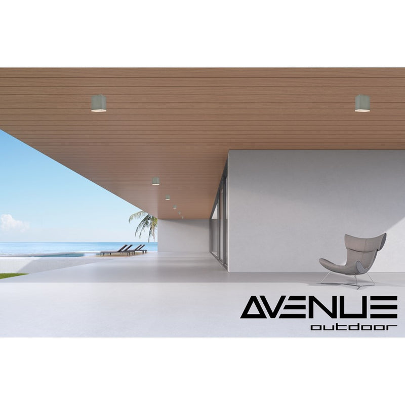 Avenue Lighting Avenue Outdoor AC LED 7" Flush Mount/Sconce, Silver