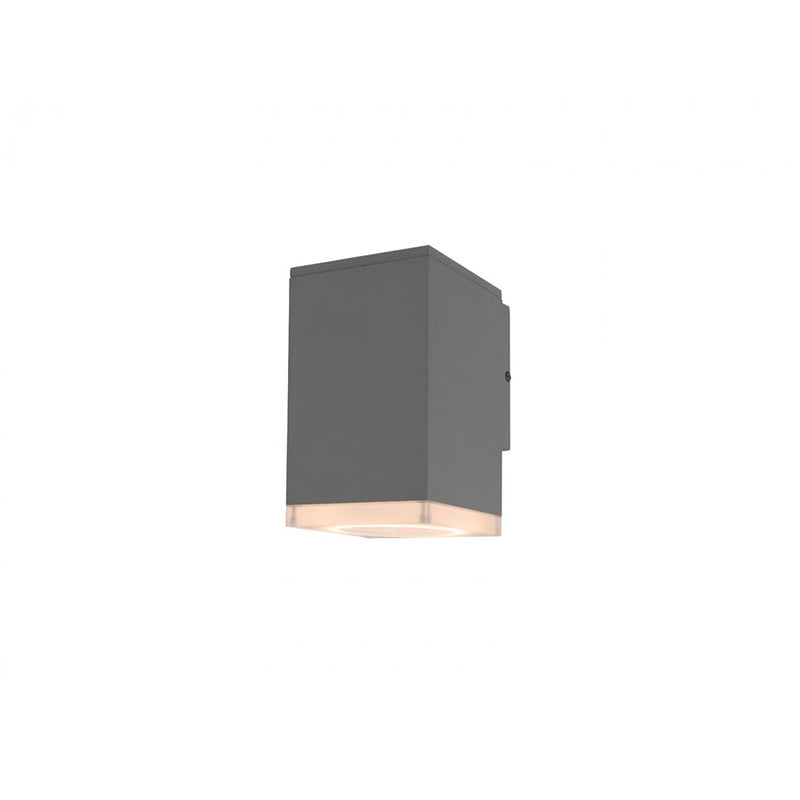 Avenue Lighting Avenue Outdoor 8in 1-Light Outdoor Sconce | Modern Silver and Acrylic Panel | Porch & Garage | 5 x 5 x 8 in | Model AV9890-SLV