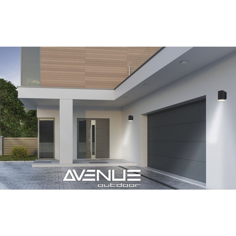 Avenue Lighting Avenue Outdoor AC LED 6" Outdoor Sconce, Black