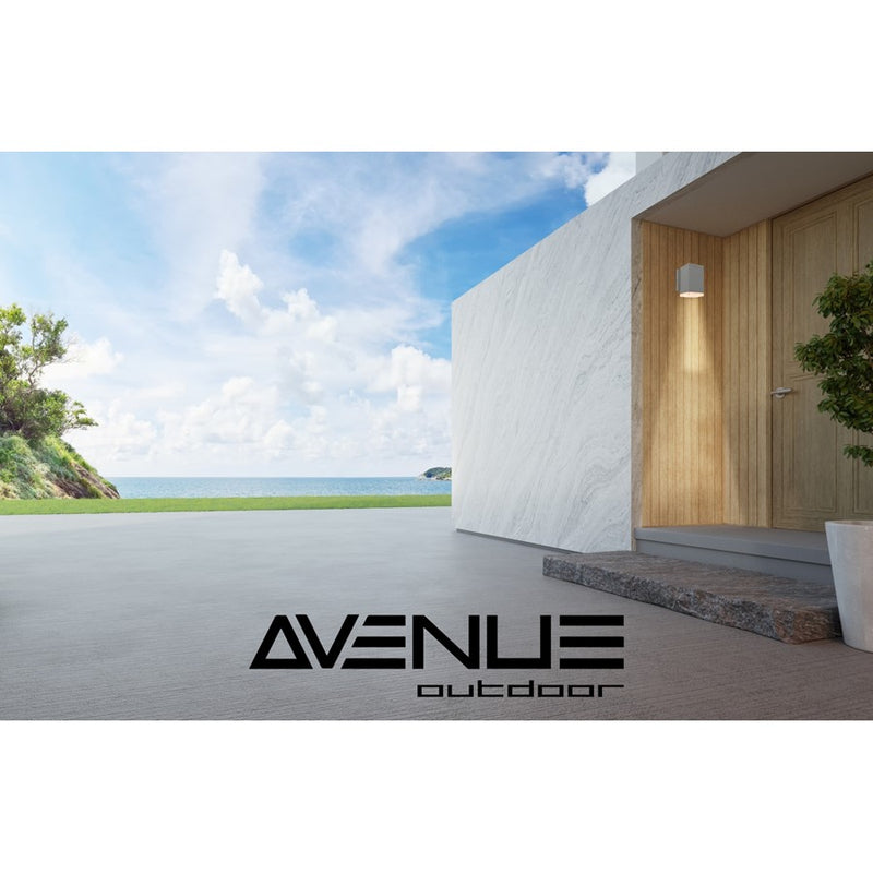 Avenue Lighting Avenue Outdoor AC LED 6" Outdoor Sconce, Silver