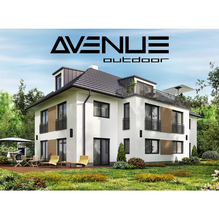 Avenue Lighting Avenue Outdoor LED 20" Sconce, Black/LED Panel