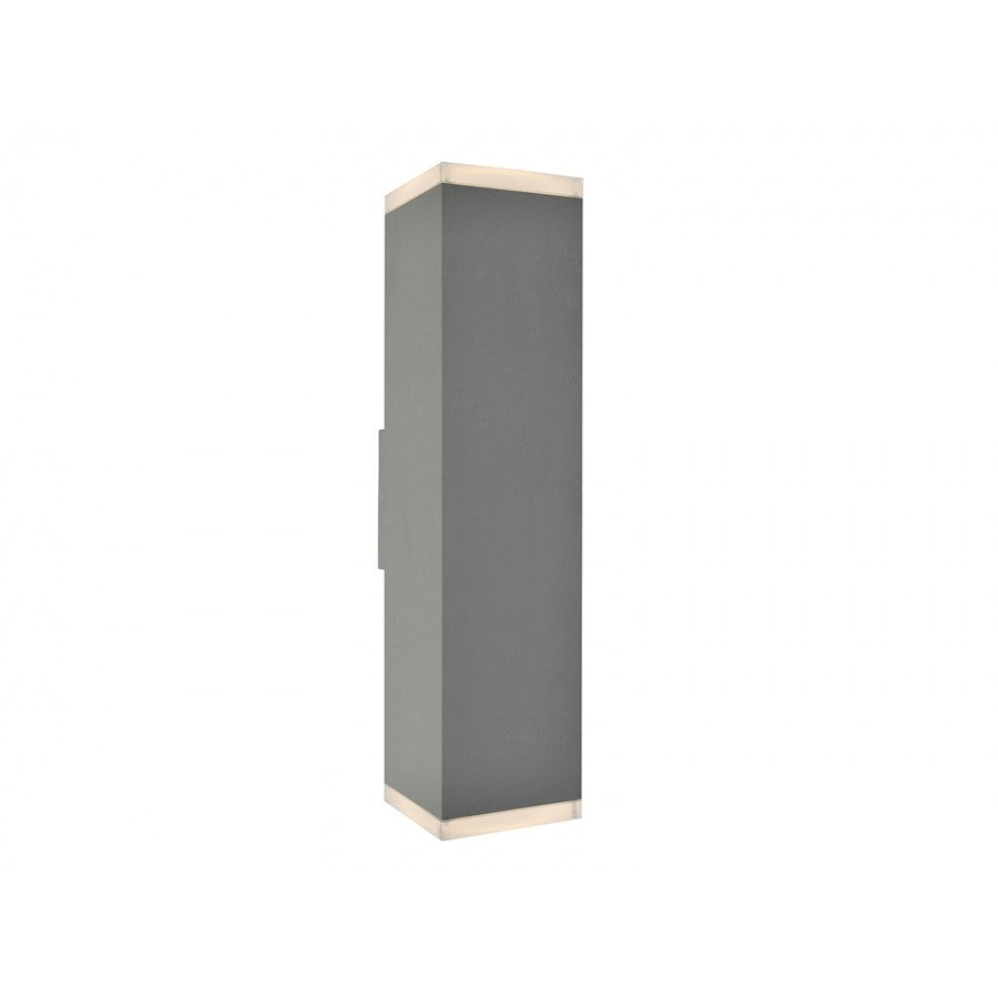 Avenue Lighting Avenue Outdoor LED 20" Sconce, Silver/LED Panel