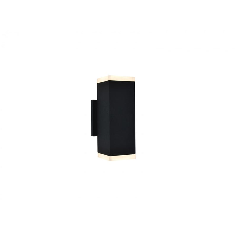 Avenue Lighting Avenue Outdoor LED 10" Sconce, Black/LED Panel