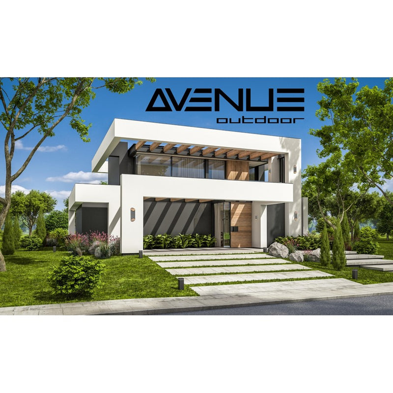 Avenue Lighting Avenue Outdoor LED 20" Cylindrical Sconce, Silver