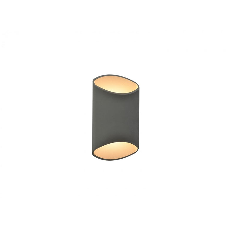 Avenue Lighting Avenue Outdoor LED 12" Cylindrical Sconce, Silver