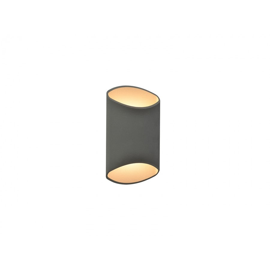 Avenue Lighting Avenue Outdoor LED 12" Cylindrical Sconce, Silver - AV9897-SLV