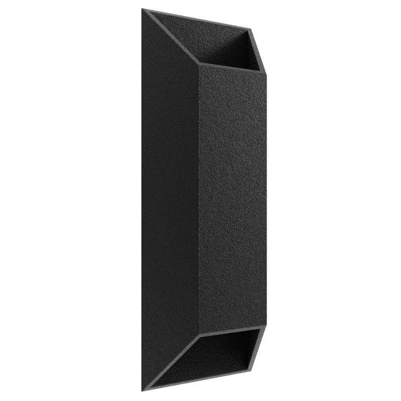 Avenue Lighting Avenue Outdoor 20in 1-Light Outdoor Sconce | Modern Black Aluminum | Porch, Garage & Entryway | 4 x 7 x 20 in | Model AV9898-BLK