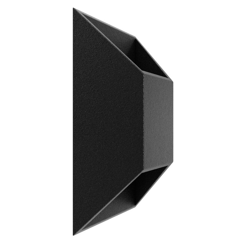 Avenue Lighting Avenue Outdoor 12in 1-Light LED Wall Sconce | Modern Black Aluminum | Covered Patio & Entryway | 7 x 4 x 12 in | Model AV9900-BLK