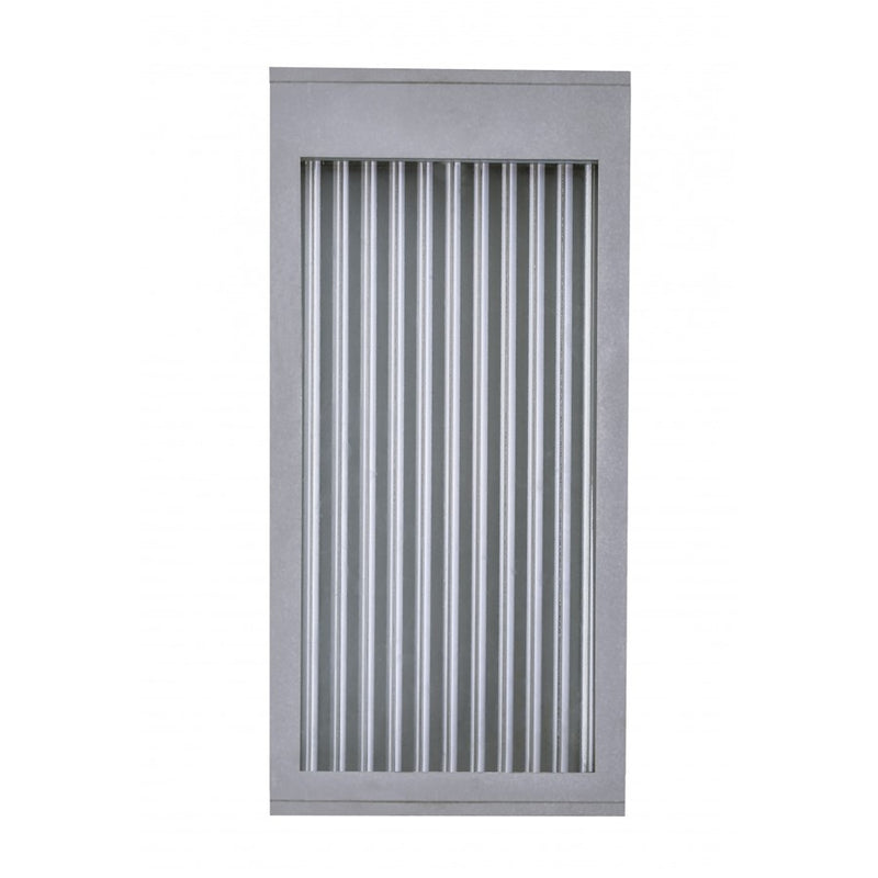 Avenue Lighting Avenue Outdoor 12in 1-Light Outdoor Pendant | Modern Silver Aluminum | Covered Patio & Entryway | 4 x 6 x 12 in | Model AV9901-SLV