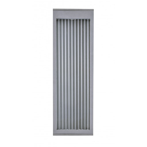Avenue Lighting Avenue Outdoor LED 18" Sconce, Silver/Ribbed Glass - AV9902-SLV