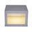 Avenue Lighting Avenue Outdoor LED 10" Sconce, Silver/Ribbed Glass