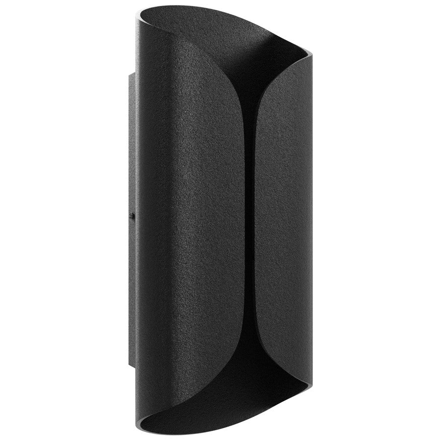 Avenue Lighting Avenue Outdoor LED 14" Outdoor Sconce, Black/Curved - AV9909-BLK