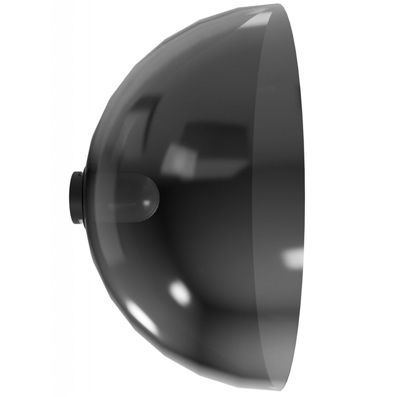 Avenue Lighting Fremont Bowl 1-Light Wall Sconce | Sleek Modern Smoke Glass and Black | Hallway & Bathroom Vanity | 8.5 x 8.5 x 5 in | Model G102