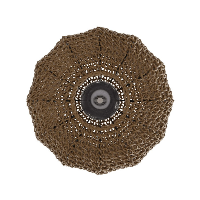 Avenue Lighting Malibu 1 Light 16" Oval Pendant, Natrual Hemp Rope