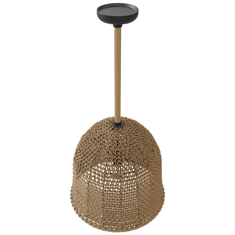 Avenue Lighting Malibu 20in 1-Light Pendant | Rustic Natural Hemp Rope | Kitchen Island & Dining Room | 20 x 20 x 20 in | Model HF1007-RP