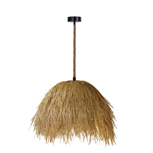 Avenue Lighting Malibu 28"H Hemp Rope Pendant, Black