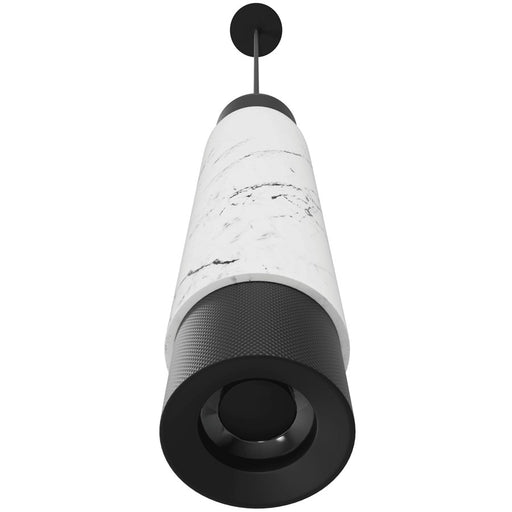 Avenue Lighting Cicada 1 Light 14" Pendant, White Marble