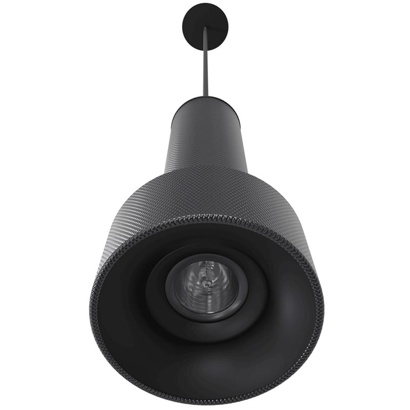 Avenue Lighting Cicada 1 Light 10" Pendant, Knurled Dark Grey