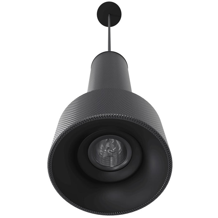 Avenue Lighting Cicada 1 Light 10" Pendant, Knurled Dark Grey