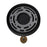 Avenue Lighting Cicada 1Lt 10" Pendant, KnurledLt Grey With Brass