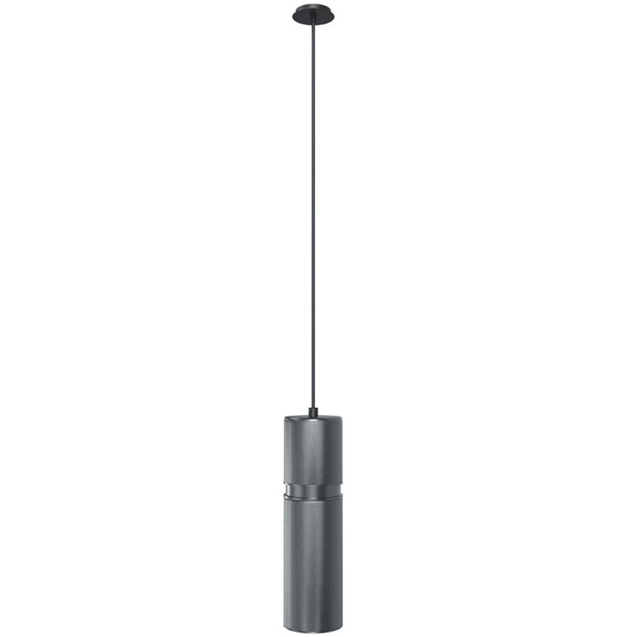 Avenue Lighting Cicada 1Lt 10" Pendant, Knurled Dark Grey/Pewter - HF1073-LDG