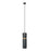 Avenue Lighting Cicada 1Lt 10" Pendant, Knurled Dark Grey/Brass