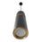 Avenue Lighting Cicada 1Lt 10" Pendant, Knurled Dark Grey/Brass