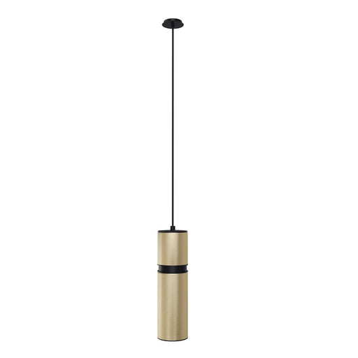Avenue Lighting Cicada 1Lt 10" Pendant, Knurled Brass With Black - HF1075-BBK