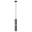 Avenue Lighting Cicada 1Lt 13" Pendant, KnurledLt Grey With Brass