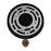 Avenue Lighting Cicada 1Lt 13" Pendant, KnurledLt Grey With Brass
