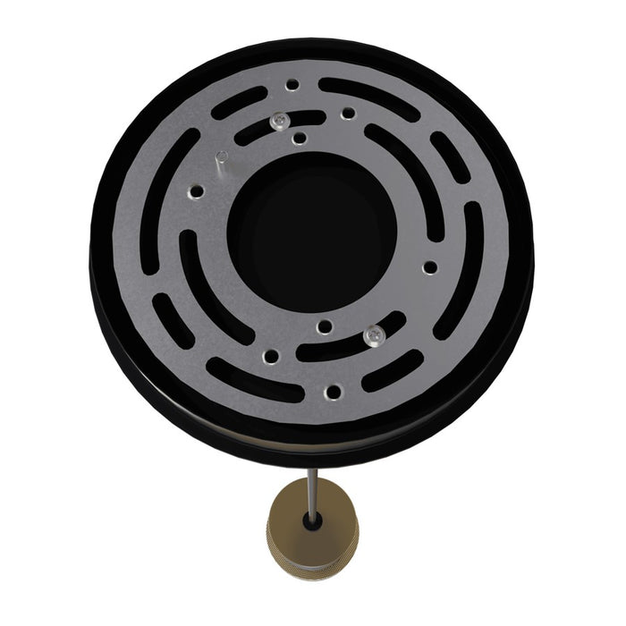 Avenue Lighting Cicada 1 Light 12" Pendant, Black, Knurled Brass