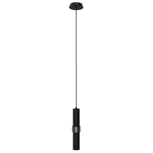 Avenue Lighting Cicada 1Lt 15" Pendant, Black With Knurled Black - HF1081-BLK