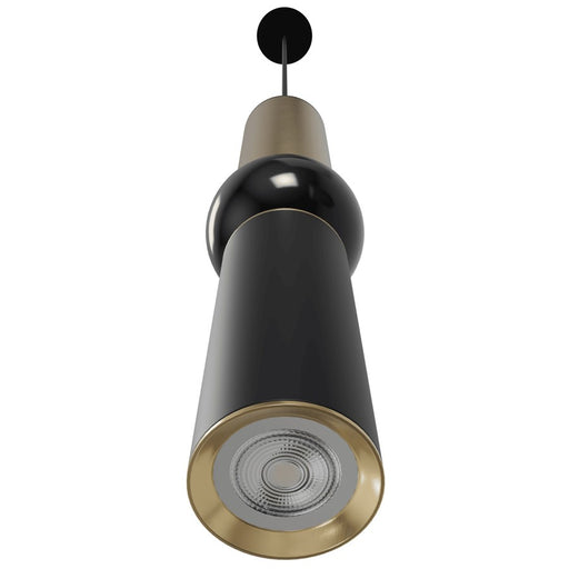 Avenue Lighting Cicada 1Lt 17" Pendant, Brushed Brass And Black