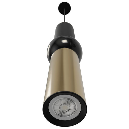 Avenue Lighting Cicada 1 Light 17" Pendant, Black/Brushed Brass