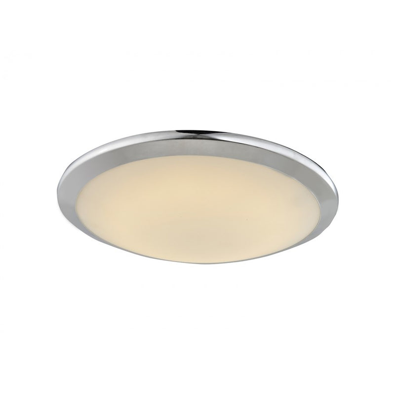 Avenue Lighting Cermack St. LED 12" Round Flush Mount/Sconce, Chrome
