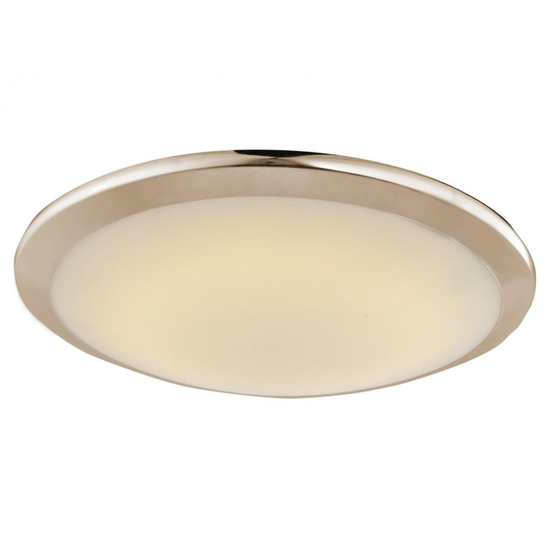 Avenue Lighting Cermack St. LED 15" Round Flush Mount/Sconce, Nickel