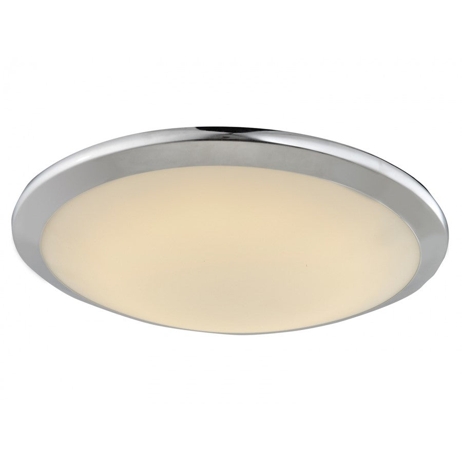 Avenue Lighting Cermack St. LED 15" Round Flush Mount/Sconce, Chrome - HF1102-CH