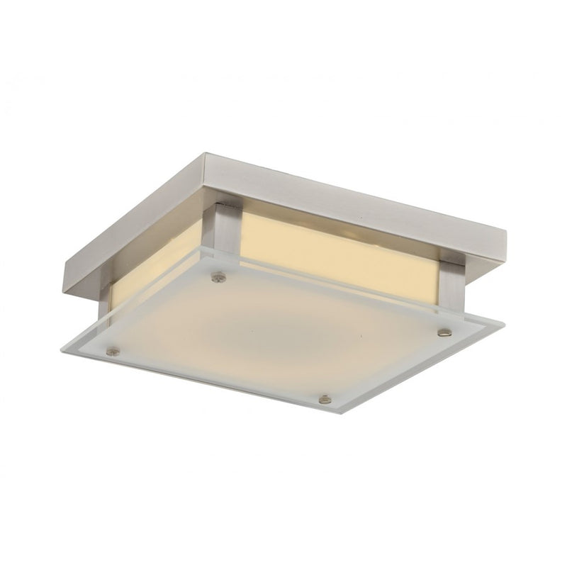 Avenue Lighting Cermack St. LED 12" Square Flush/Sconce, Nickel