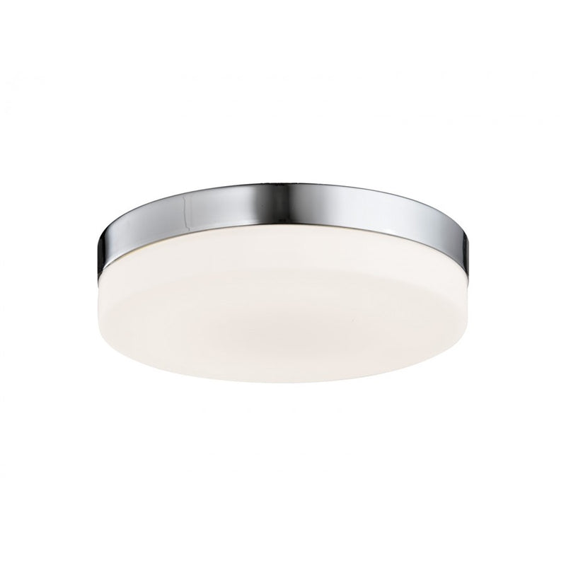 Avenue Lighting Cermack St. LED 9" Round Flush Mount/Sconce, Nickel