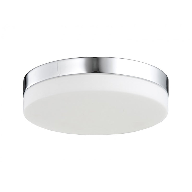 Avenue Lighting Cermack St. 11in 1-Light Flush Mount | Polished Chrome and Glass | Kitchen & Hallway | 11 x 11 x 3 in | Model HF1107-CH