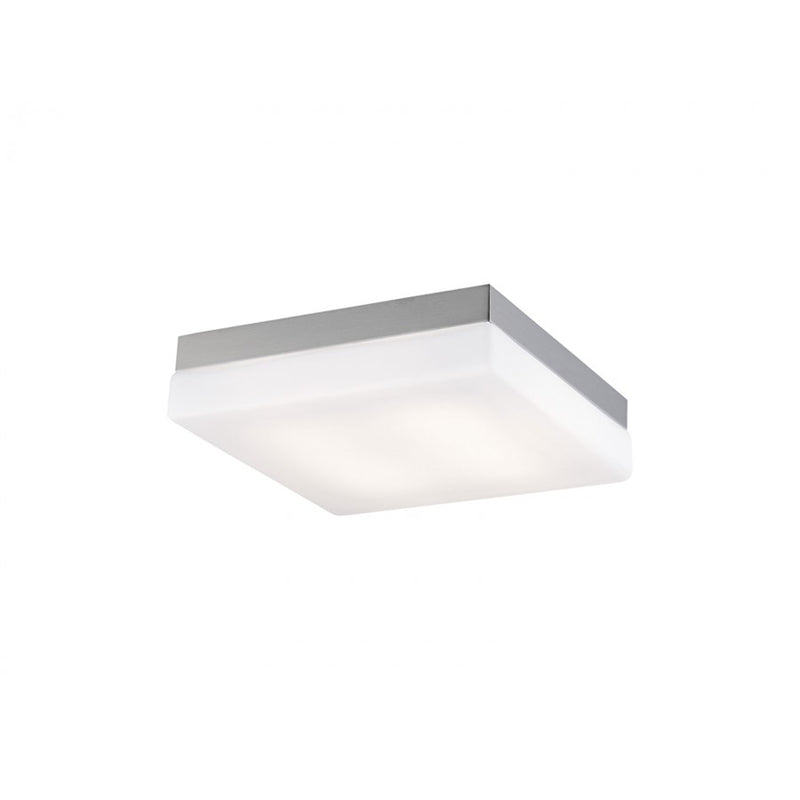 Avenue Lighting Cermack St. LED 8" Square Flush Mount/Sconce, Nickel