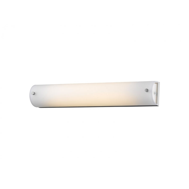 Avenue Lighting Cermack St. 18in 1-Light Vanity Light | Modern Brushed Nickel and Glass | Bathroom & Powder Room Lighting | Model HF1111-BN