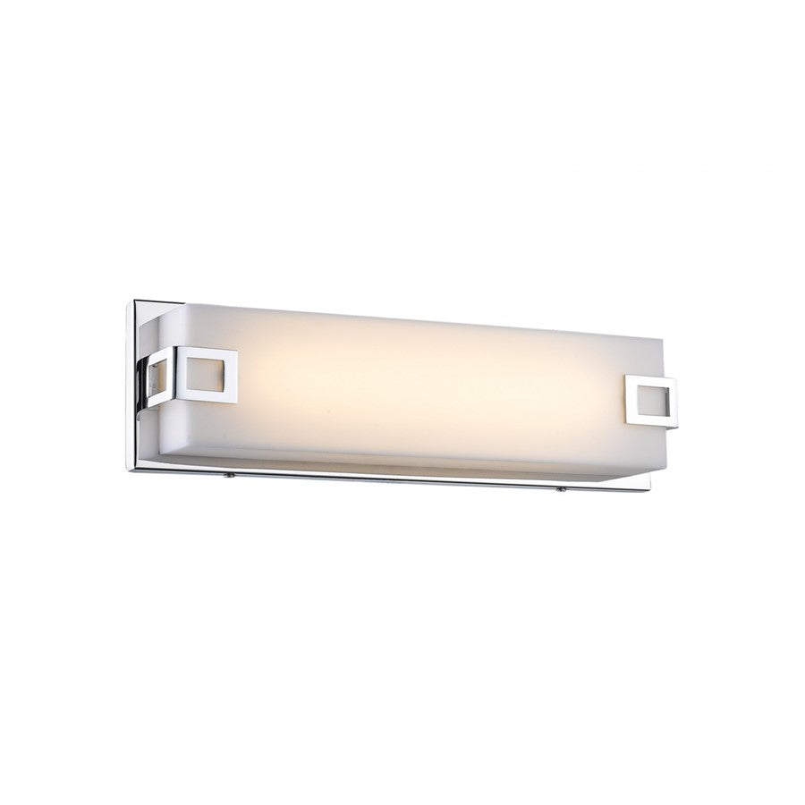 Avenue Cermack St. LED 5" 15W Rectangular Vanity Bath Bar, Chrome - HF1117-CH