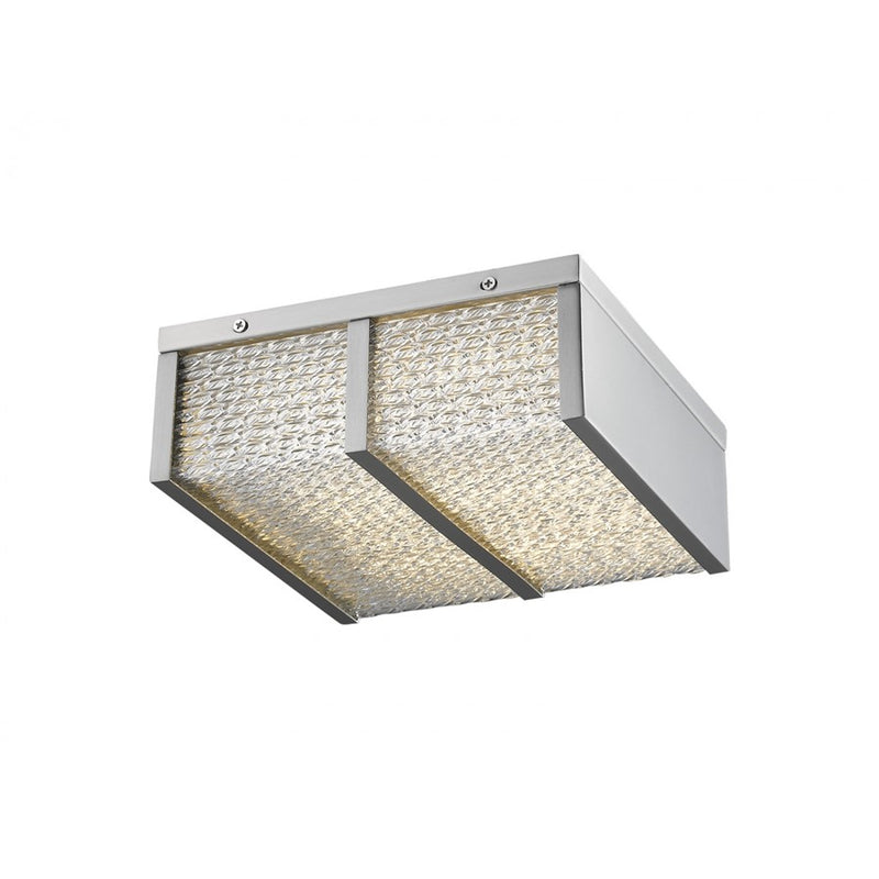 Avenue Lighting Cermack St. LED 12" 30W Square Flush/Sconce, Nickel